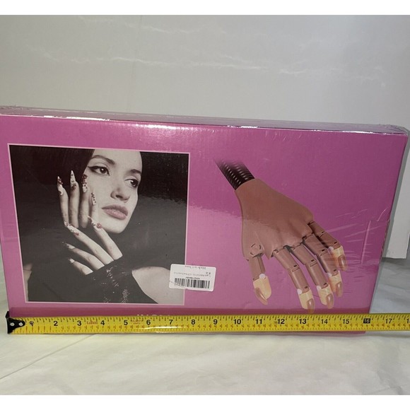 Nail Training Practice Hand 100 Tips Nail Tech Pivot Rotate Fake Hand Manicure - Picture 4 of 12